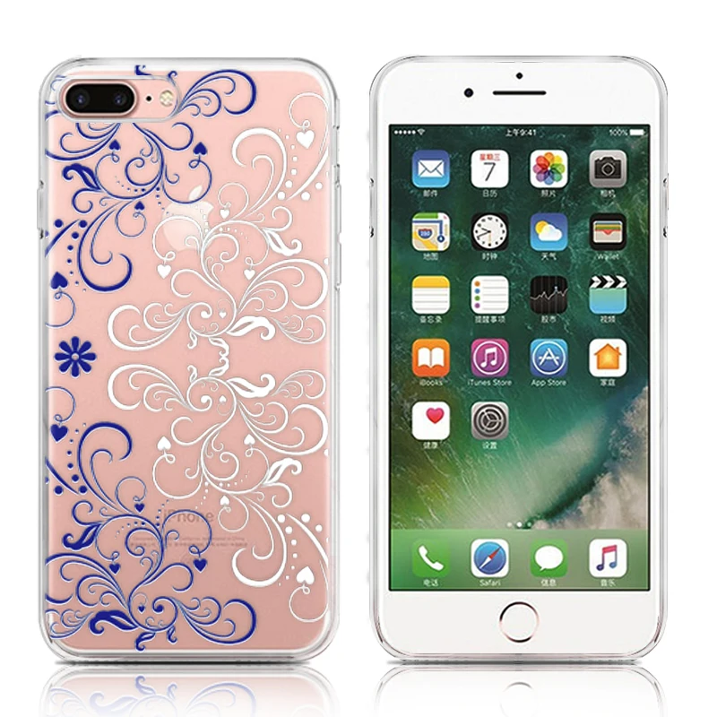 100pcs Mandala Series Phone Case For iPhone 6 Plus 6s 5.5-inch High Quality Painted TPU Soft Silicone Skin Back Cover Shell |