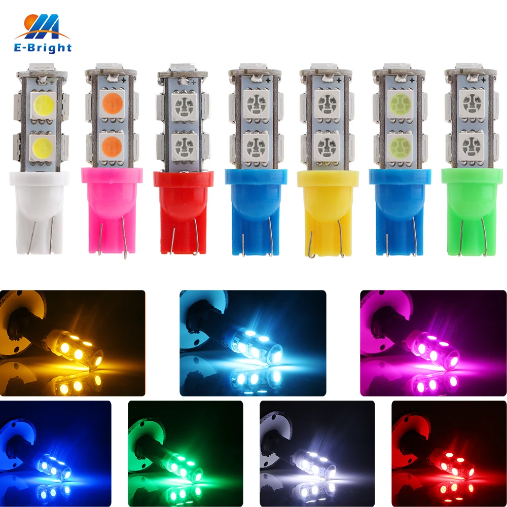 Автостайлинг! 200X T10 5050 194 168 W5W 9 SMD 9 светодиодный High Lumen светодиодный светильник лампы индикатора светильник контрольная лампа 12V для парковки