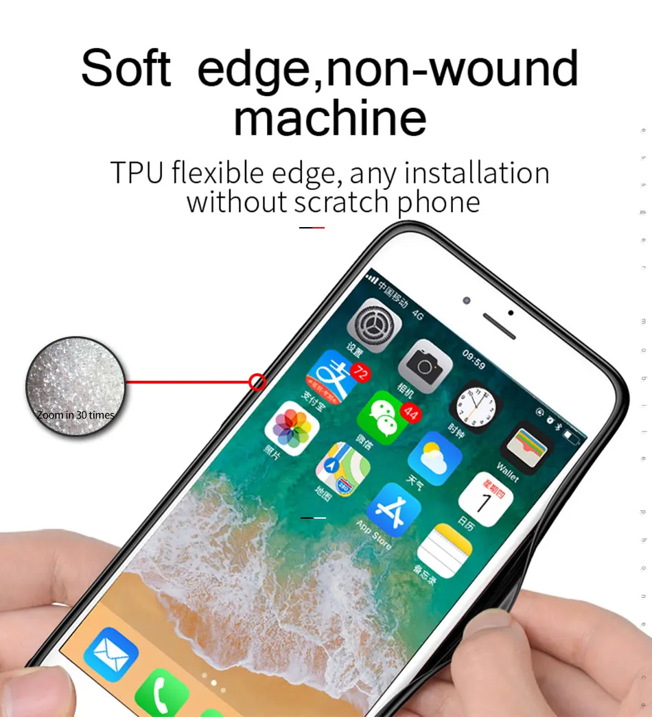 Телефон защитное стекло крышка+ силиконовый бампер чехол на для афон iPhone 5 5S SE 5SE S 6 6s плюс 6 S плюс 7 8 7 плюс 8 плюс+ защитный