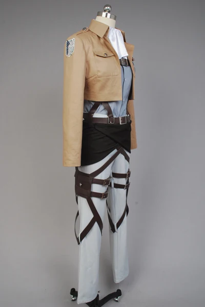 

Attack on Titan Shingeki no Kyojin Scouting Legion Rivaille With Cape Cosplay Costume Full Sets