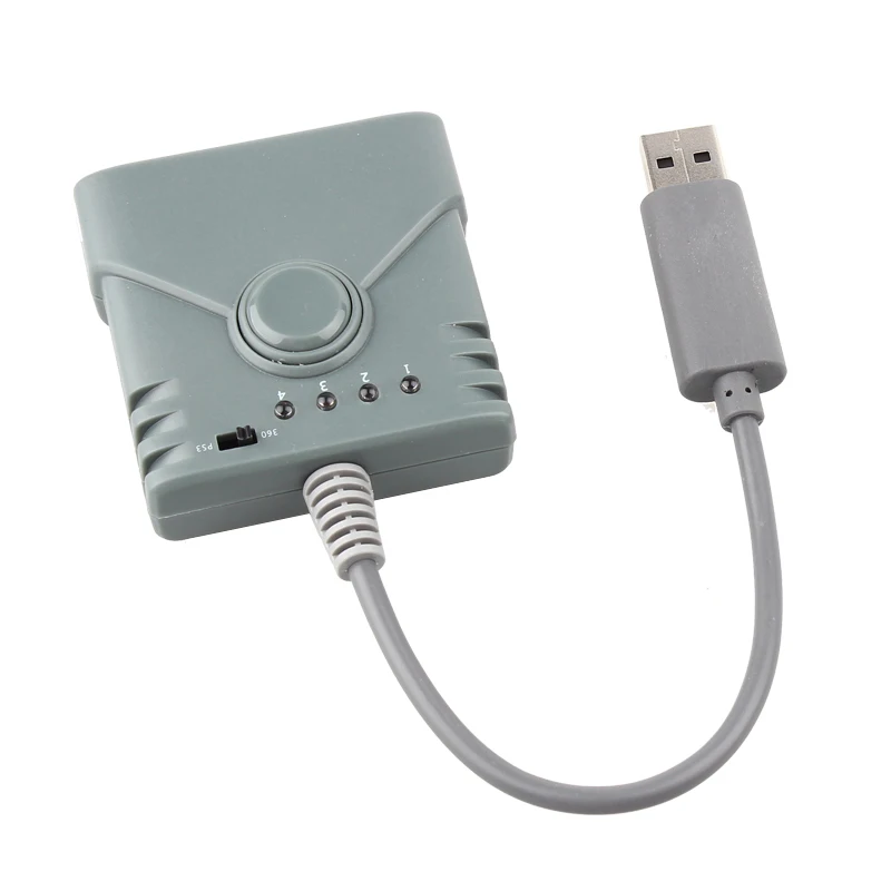Адаптер для PS2 к PS3/Xbox 360/ПК 3 в 1 с USB контроллером Используйте проводной джойстик
