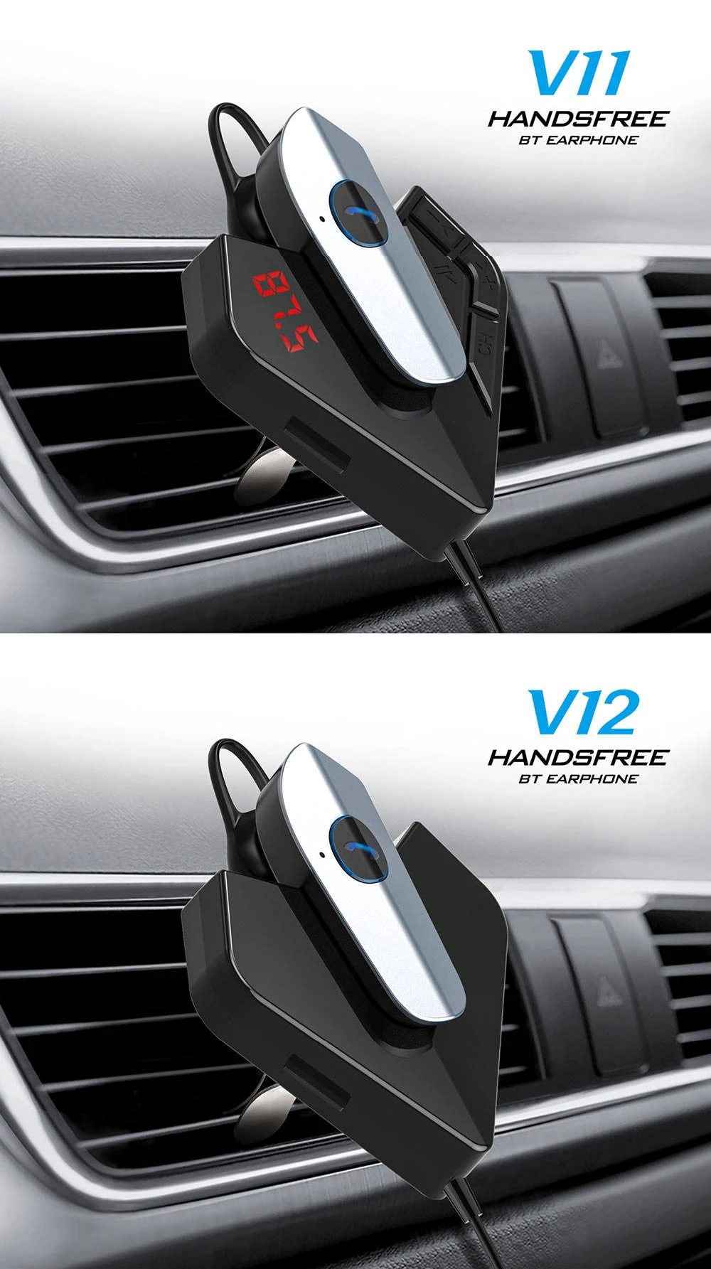 JINSERTA V5.0 Bluetooth Handsfree автомобильные наушники fm-передатчик беспроводной аудио адаптер приемник FM модулятор с TF слот автомобильный комплект