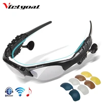 victgoal polarized cycling glasses bluetooth men motorcycling sunglasses mp3 phone bicycle outdoor sport running 5 lens eyewear