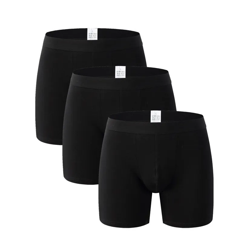 Cuecas Calzoncillos 3 шт./лот мужские боксеры нижнее белье хлопковые мужские шорты Свободные Calecon Pour Homme мужские s боксеры длинные ноги - Цвет: CSB