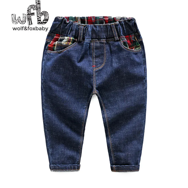 

Retail 2-8 years pants solid color jeans cotton trousers boy spring fall autumn