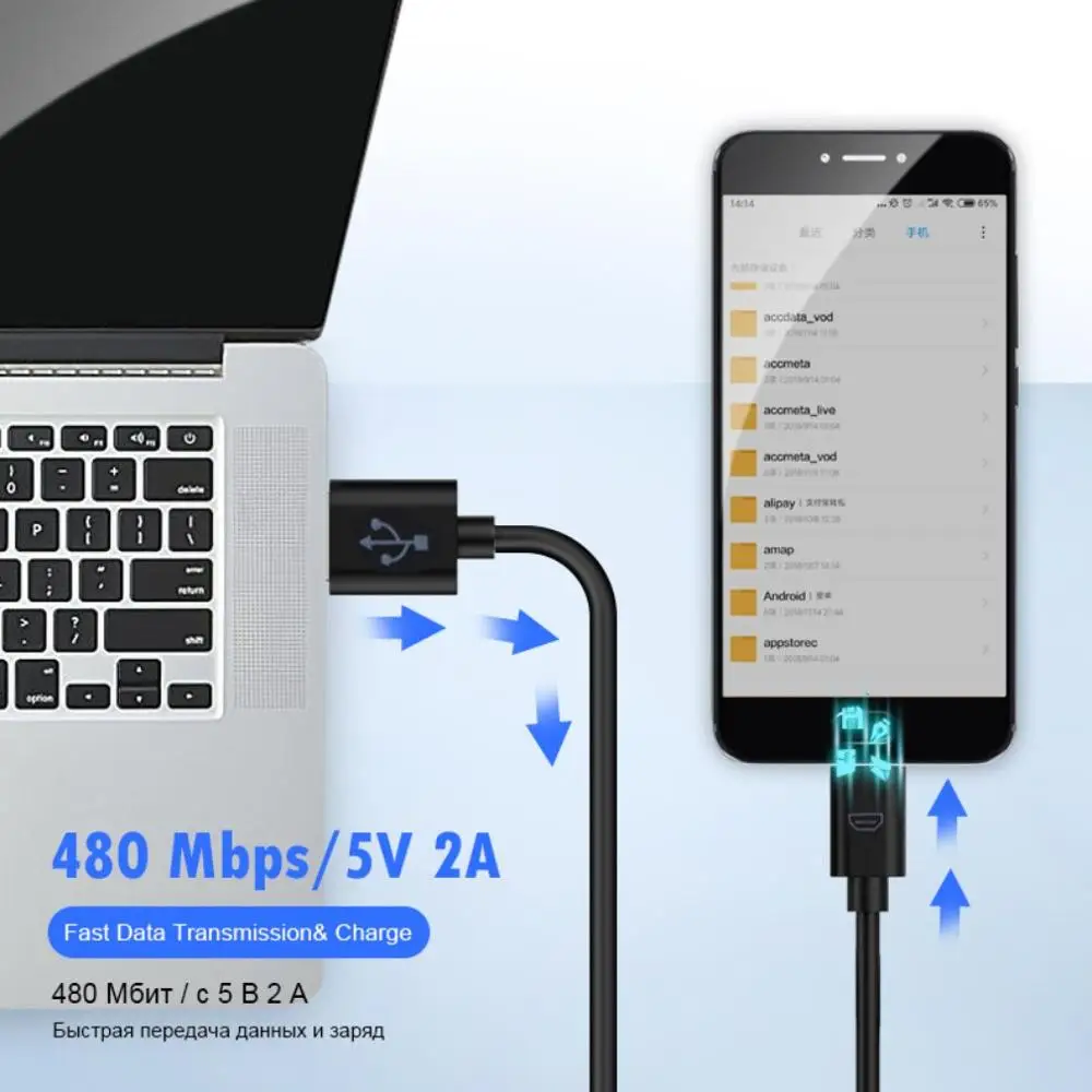 Новый универсальный 10 см USB 2 0 A к Micro B кабель для синхронизации данных и зарядки