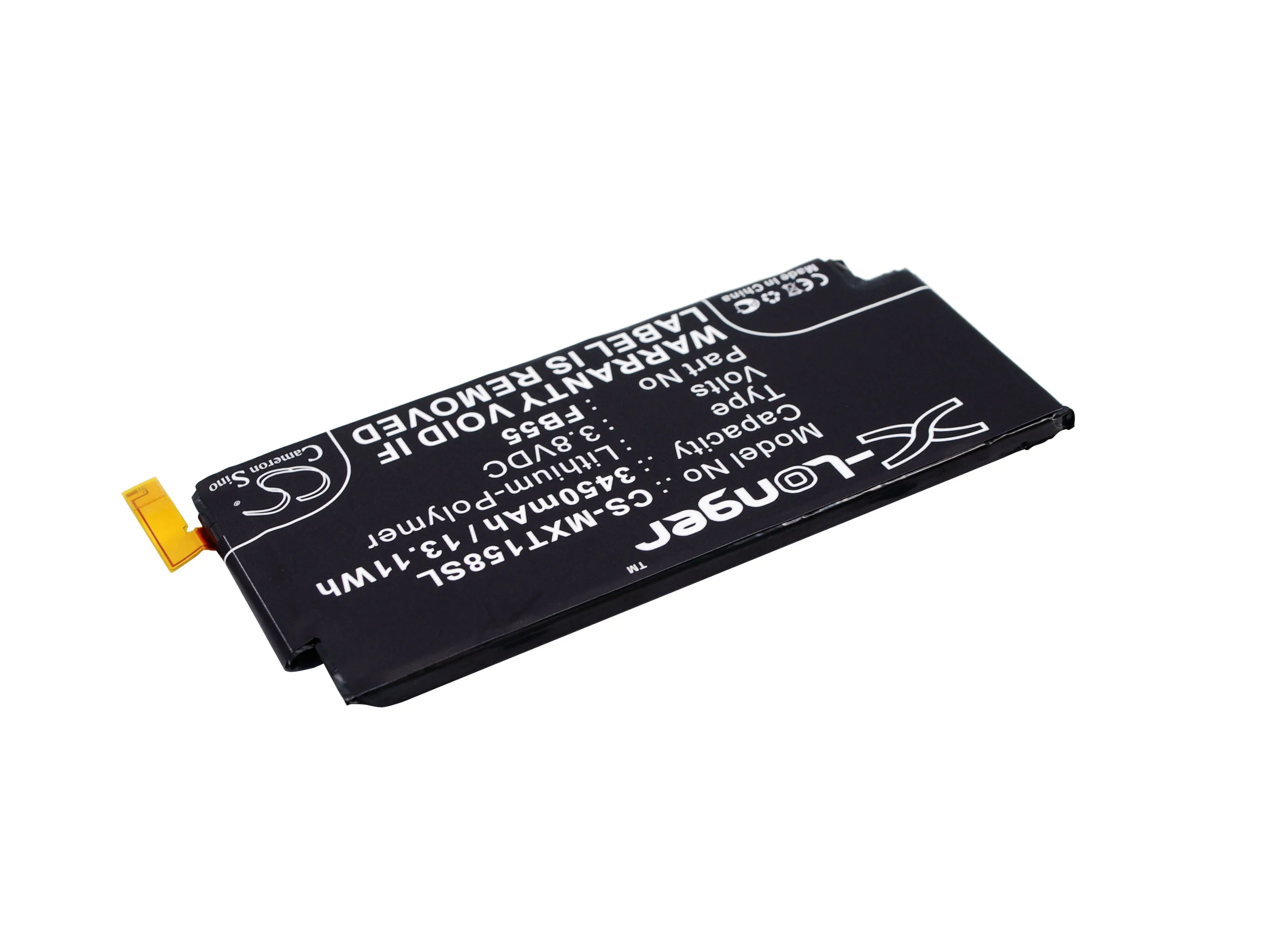 Аккумулятор Cameron Sino 3450mAh FB55, SNN5958A для Motorola DROID Turbo 2, Moto X Force, XT1580, XT1581, XT1585