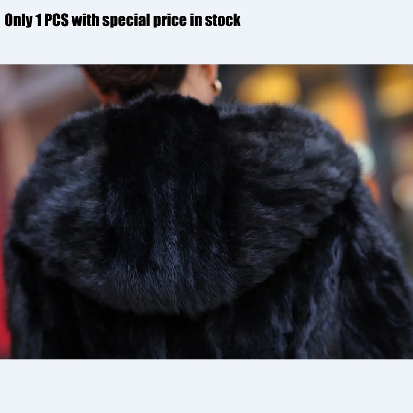 CHEWIES Natural Mink Coat Women Real Fur Jacket With Hood Winter Pockets Outerwear New Store Only One Special Price In Stock7.11 | Женская