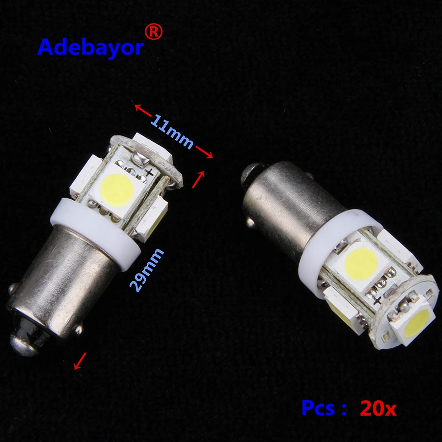 Светодиодсветильник пы 20X T11 BA9S 5 SMD 5050 5SMD T4W 1445 Q65B H6W 182 53 57 автомобильные индикаторы