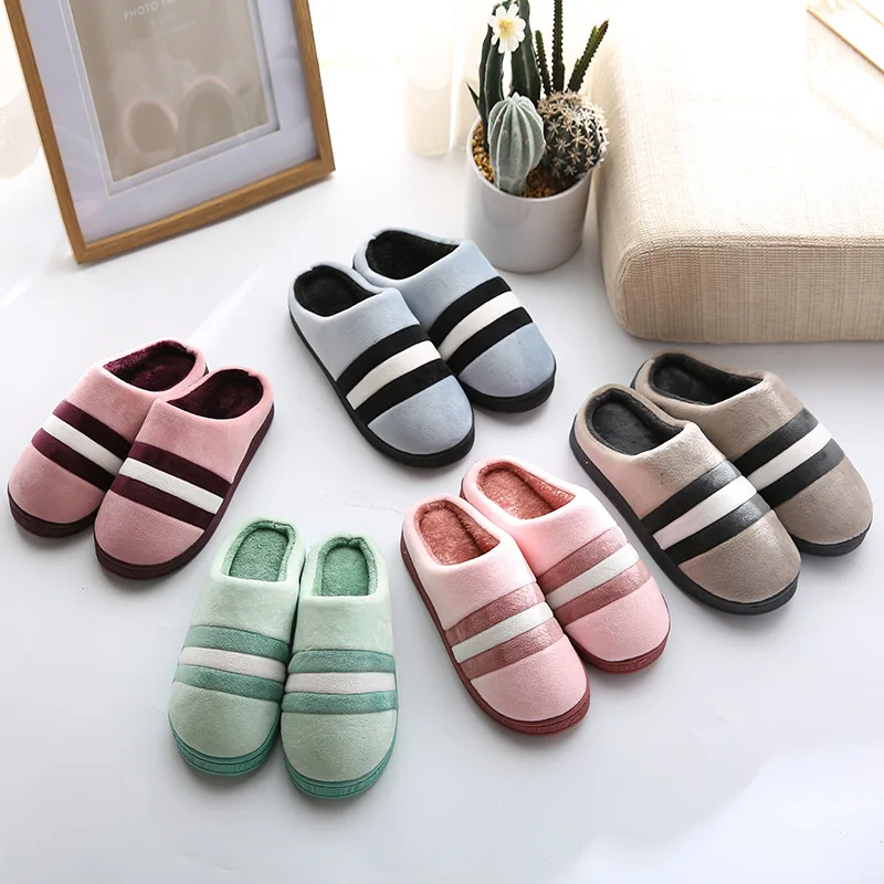 Модная домашняя обувь коллекция 2018 года женские и мужские тапочки для помещений