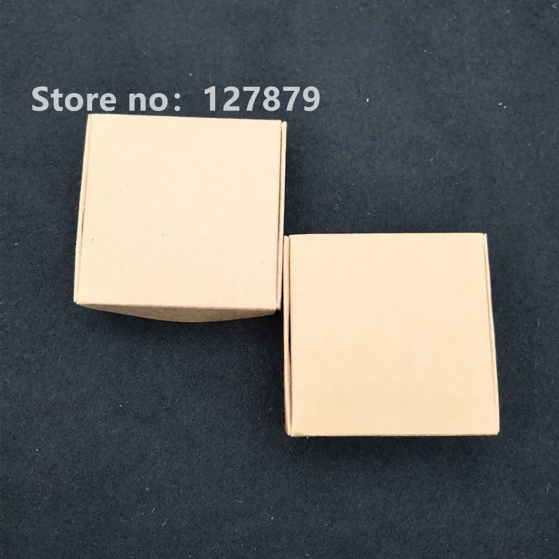 50 шт. 7 5x7 5x3 см крафт бумага Коробка для мыла картонная упаковка коробка конфет
