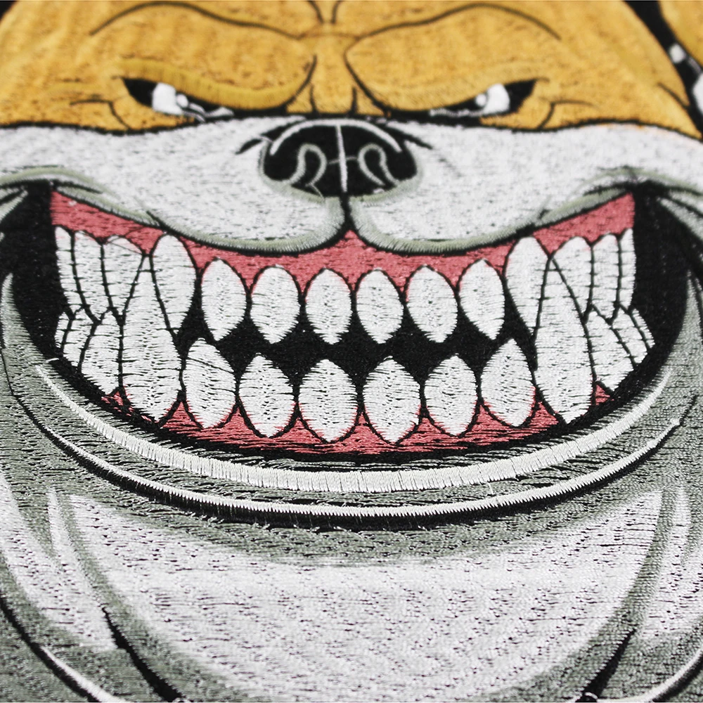 10 шт. модные нашивки из ткани для бычьей собаки вышивка аппликация Железный