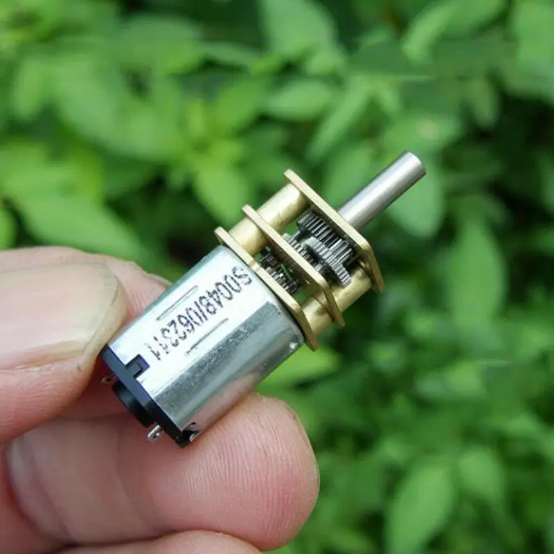 Микро двигатель N20 DC 3V 5V 6V 90RPM маленький мини 12mm полностью металлическая коробка