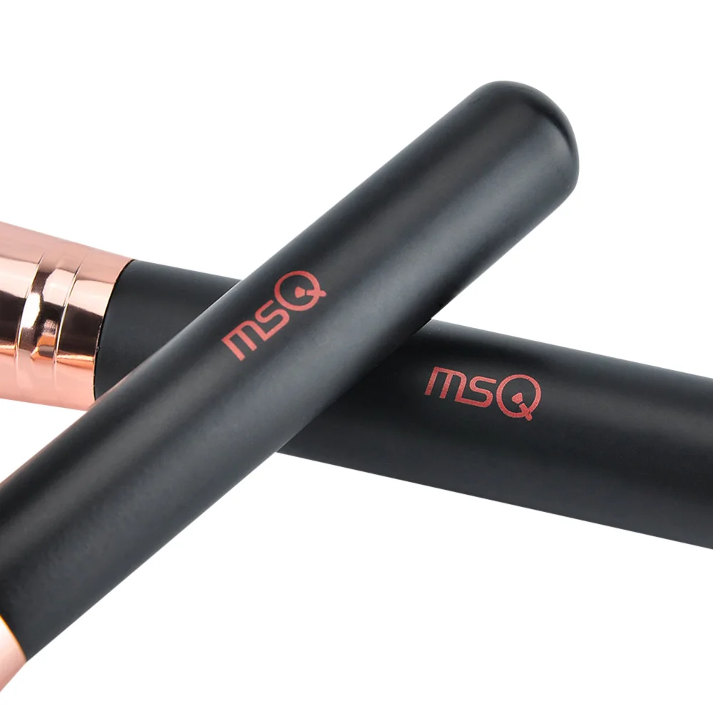 MSQ Pro 15 шт. набор кистей для макияжа Пудра основа тени для век макияж кисти Косметика Мягкие синтетические волосы с из искусственной кожи чехол