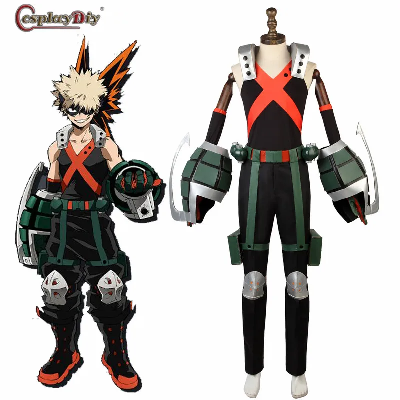 Мой герой academic 3 Boku no Hero Косплей Bakugou Katsuki боевой костюм мужской наряд нарядное