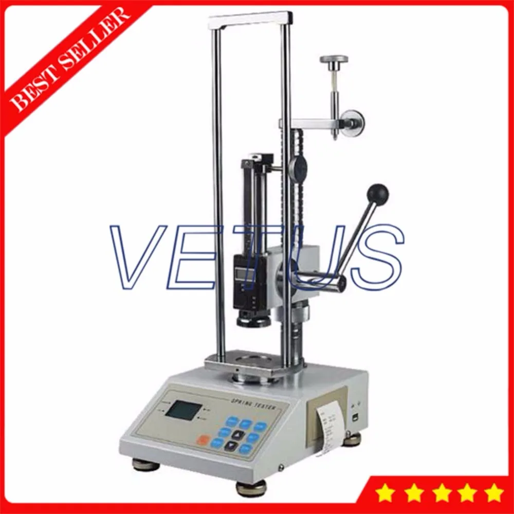 

500N/50kg/110Lb Spring Tester Meter ATH-500P Digital Spring Extension and Compression Testing Machine with Built-in Printer