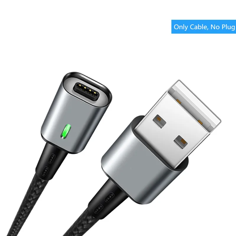 3а Магнитный кабель Micro USB кабель для iPhone samsung Xiaomi QC 3,0 Быстрая Зарядка Тип C 8-контактный кабель MicroUSB магнит зарядное устройство для телефона