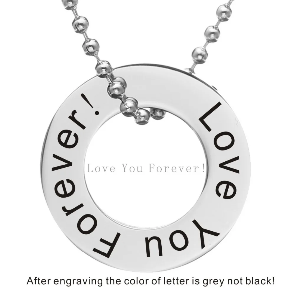 Ожерелье с круглым кулоном в форме шайбы | Украшения и аксессуары