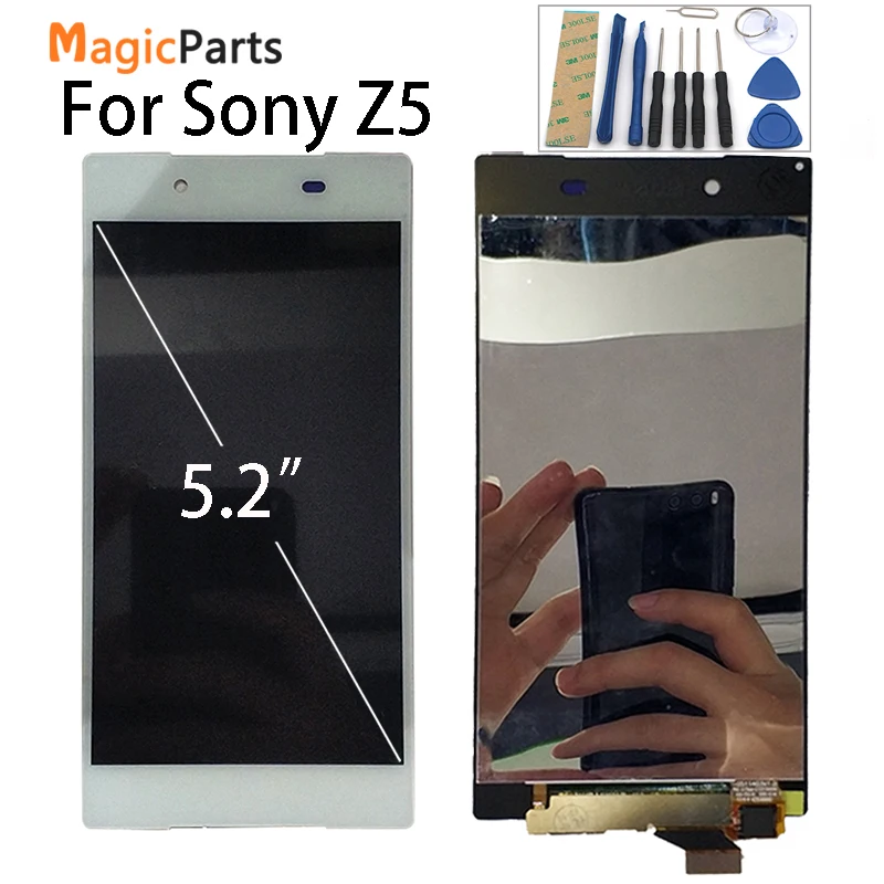 100% оригинальный экран для SONY Xperia Z5 ЖК сенсорный дисплей дигитайзер в сборе E6653 E6603