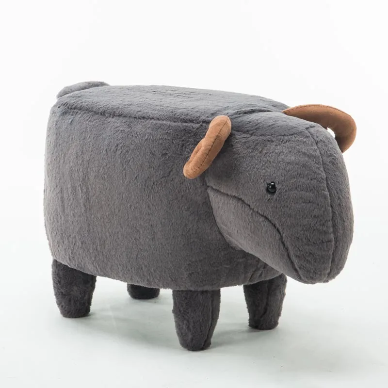 LKM5 Европейский твердой древесины детская мебель педаль стул милый один ягненка