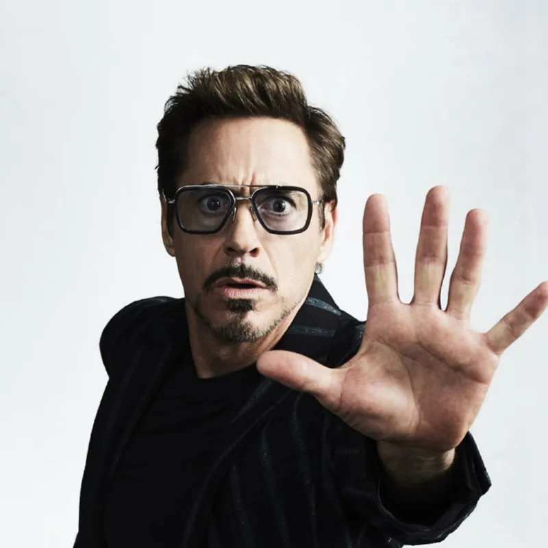 Мужские солнцезащитные очки Tony Stark, железный человек, 3 квадратных сплава, мужские ретро очки, квадратные солнцезащитные очки, Oculos zonnebril heren