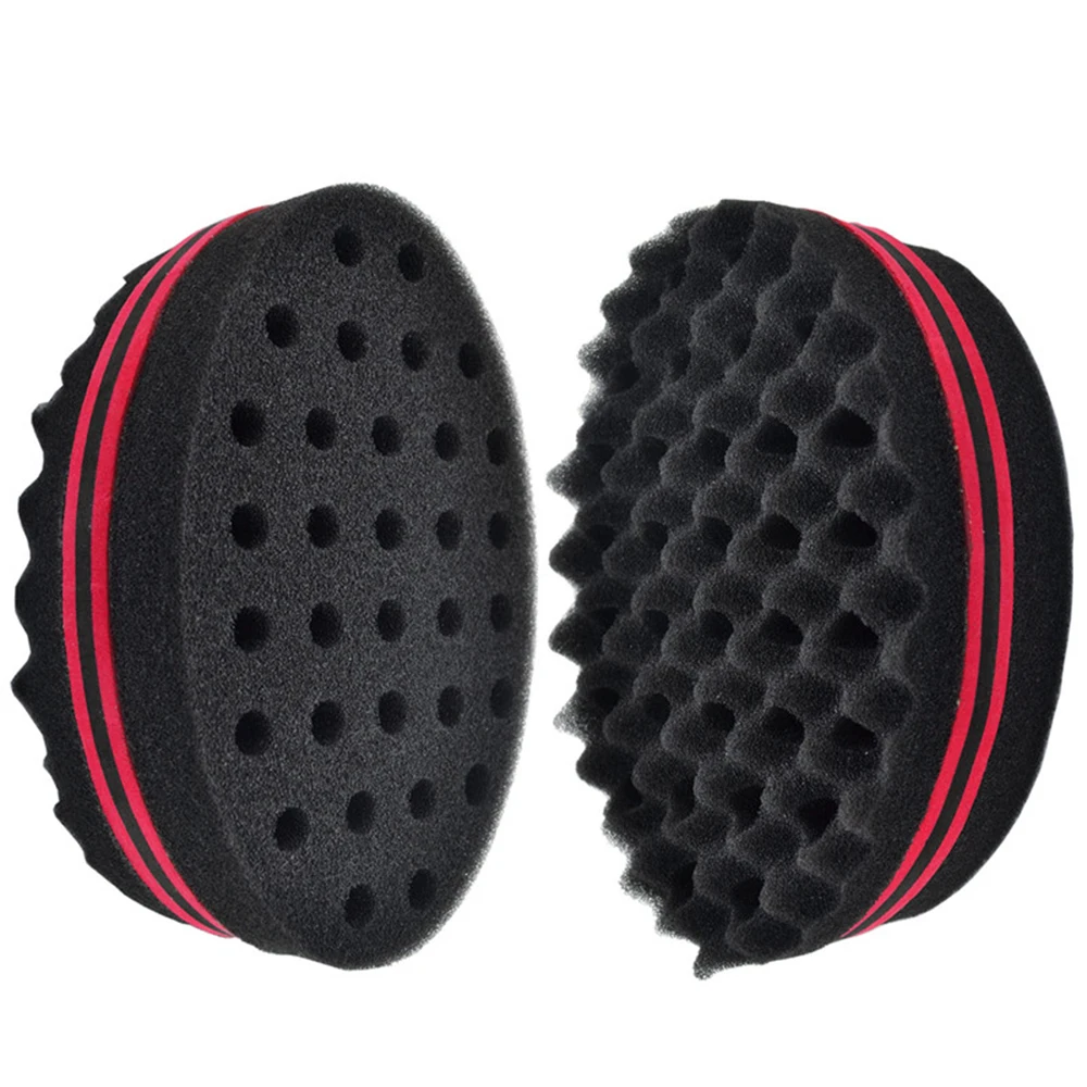 Fashion styling tools oval dual-use perforated curly sponge wave roll washable tools curling hair tools random color