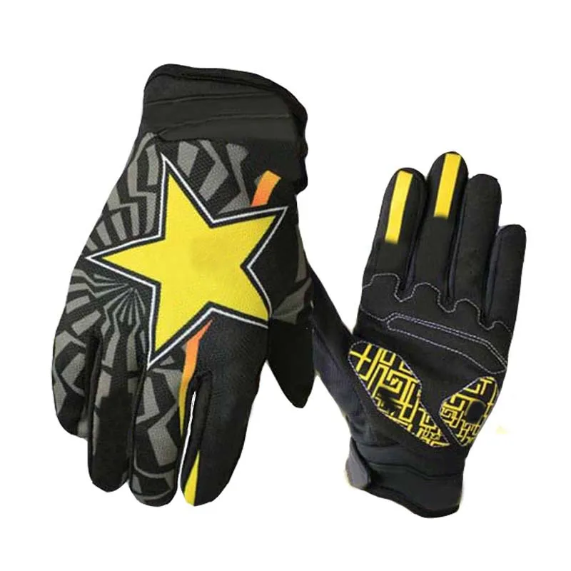 Перчатки для горного велосипеда с изображением призрака гоночные мотоциклетные