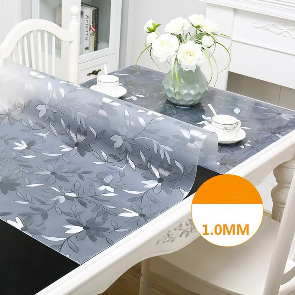 Прозрачная Водонепроницаемая скатерть из ПВХ высокого качества с масляным