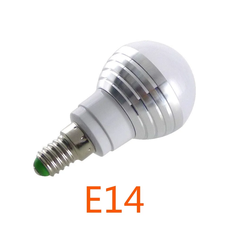E14 E27 RGB светодиодный лампы 3W 16 Цвет сменная лампа Светодиодный прожектор+ 24-кнопочный ИК-пульт дистанционного управления Управление AC85-265V праздничное освещение bombilla светодиодный