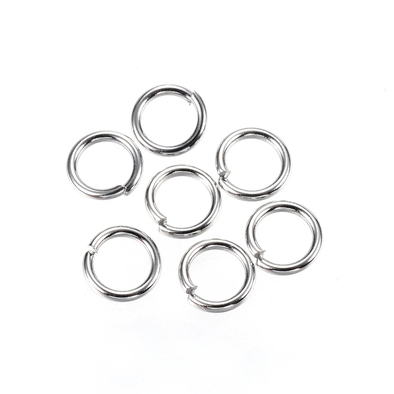 5x0.8mm 2000 шт 4/5/5,5/6/7/10mm304 соединительные кольца из нержавеющей стали близкие, но распаянные ДЖАМП-кольцо для DIY ювелирных изделий Ремесла - Цвет: 5x0.8mm