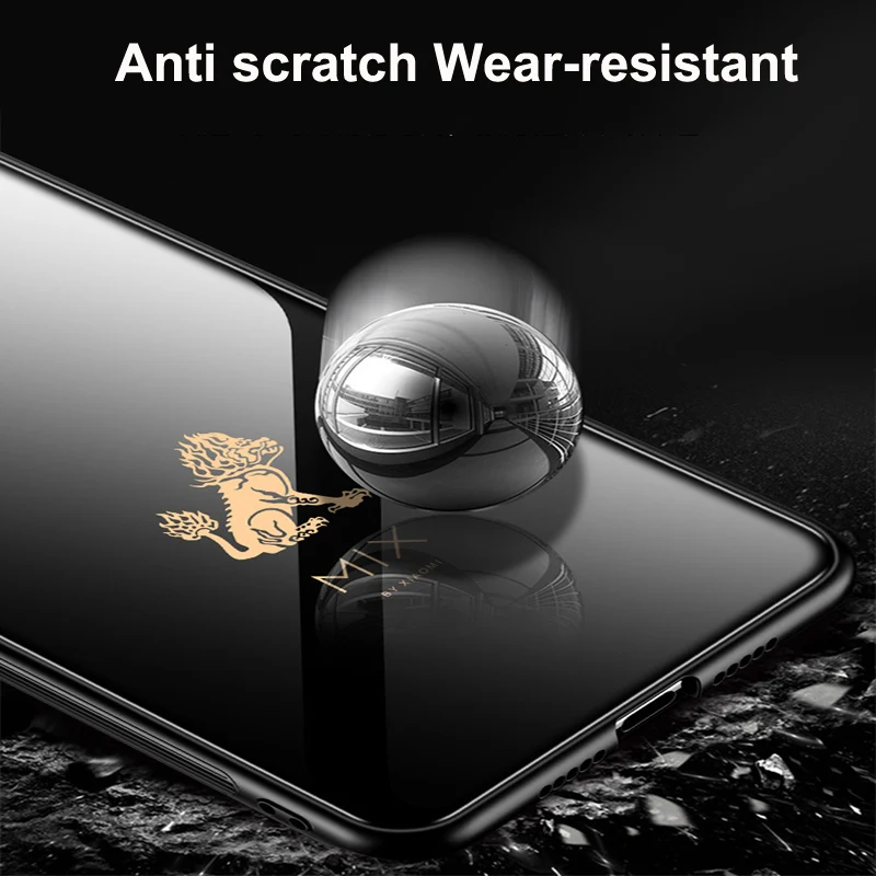 Note 6 Чехол из закаленного стекла зеленого цвета для Xiaomi RedMi чехлы задней панели Note6