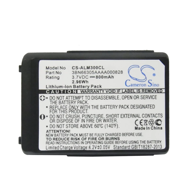 Аккумулятор Cameron Sino 800 мАч для ALCATEL 300 400 DECT Reflexes OCTOPHON Open 300D 400D ALCH 011664AC|Аккумуляторы