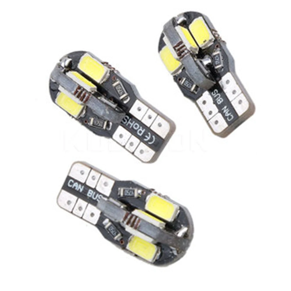 YSY 50 шт. T10 8 SMD 5630 5730 СВЕТОДИОДНЫЙ Автомобильный Фонарь Canbus без ошибок W5W 194 лампа
