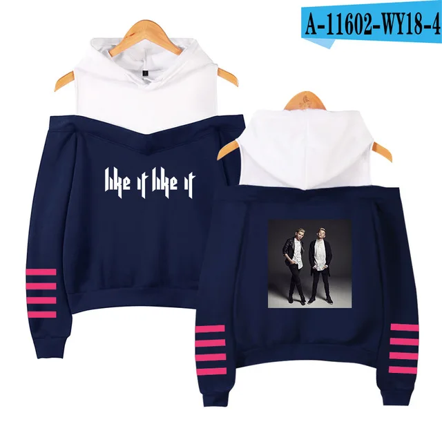 navy blue Marcus Martinus толстовки с открытыми плечами, свитшоты с солнечной системой, модные женские эксклюзивные Kpop сексуальные толстовки с капюшоном, толстовка в стиле хип-хоп, куртка - Цвет: navy blue