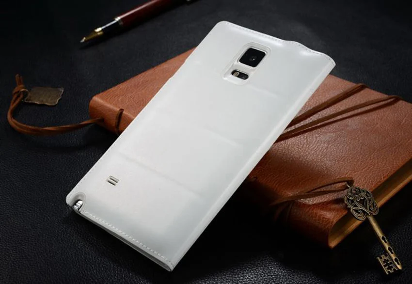 Для samsung Galaxy Note 4 Note4 умный чехол SM N910 N910F N910C N910H кожаный чехол для телефона противоударный откидной Чехол с оригинальным чипом