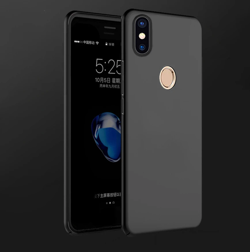 Оригинальный чехол для Xiaomi Redmi Note 5 Pro задняя крышка 360 Жесткий ПК тонкий