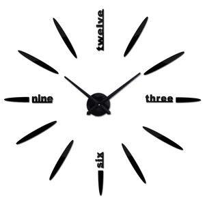 Часы настенные 3d, модные кварцевые, сделай сам, большие декоративные наклейки для гостиной