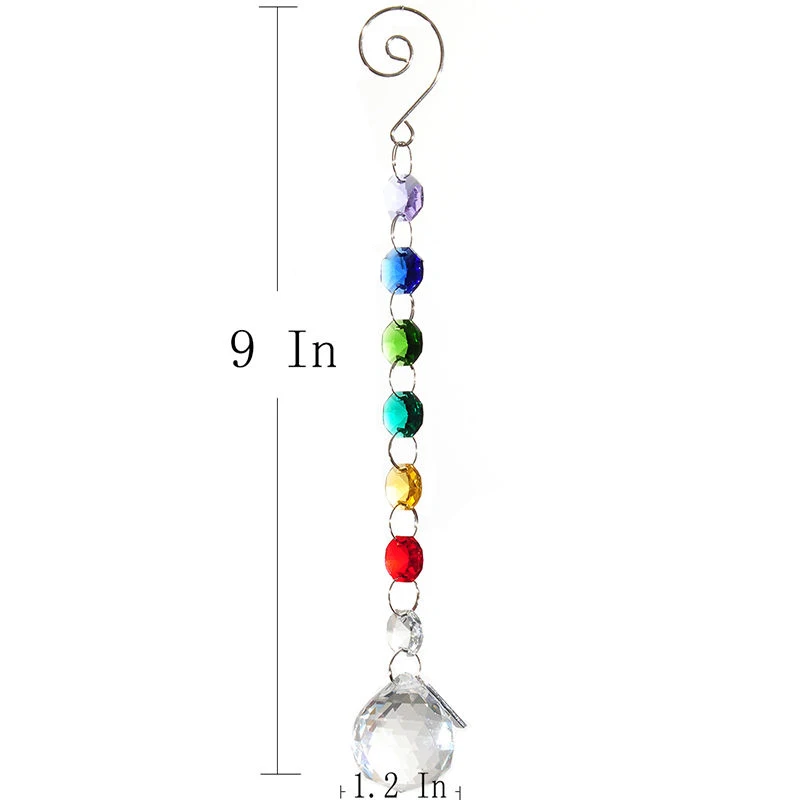 1 шт. прозрачный хрустальный шар Радужный Ловец Солнца призмы подвеска Маятник