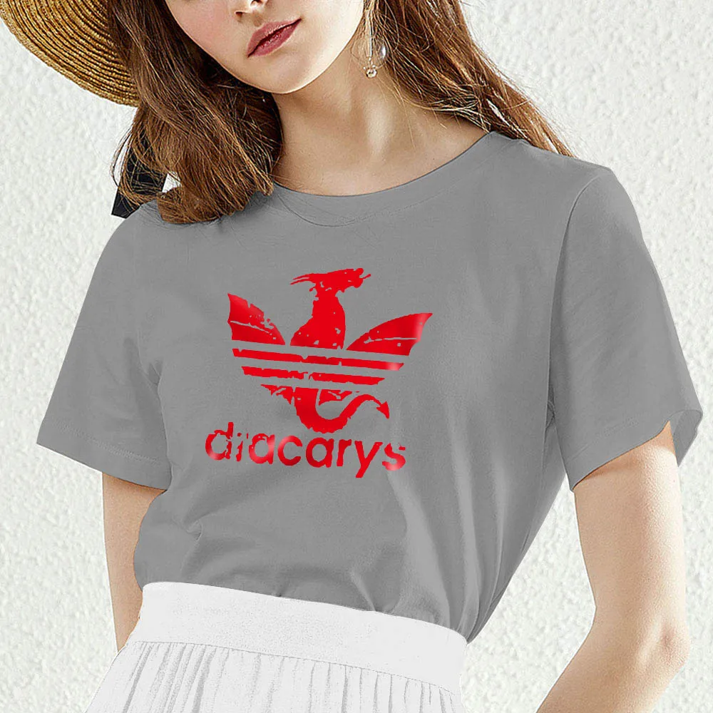 YOFOCOO повседневные летние футболки с принтом &quotИгра престолов&quot модные женские