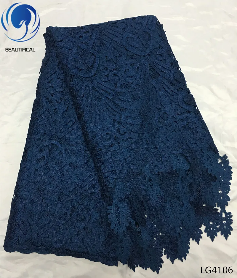 

BEAUTIFICAL Yellow Cord lace fabric Fashion design nigerian guipure lace fabric for wedding african water soluble lace LG41