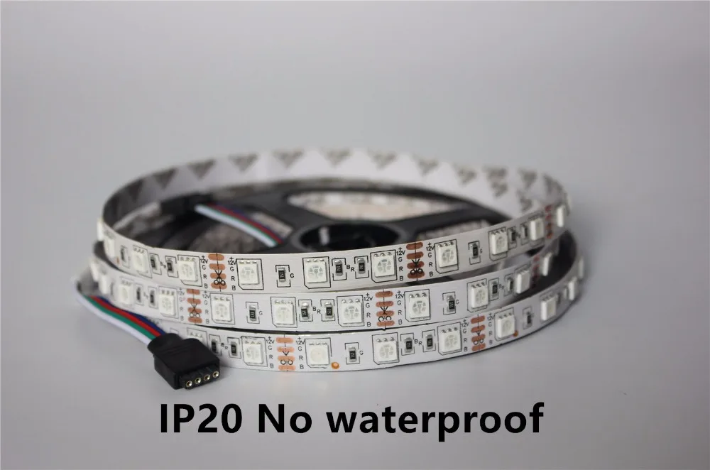 5050 RGB Светодиодная лента не водонепроницаемая/Водонепроницаемая 5 м 300 Fita + 44