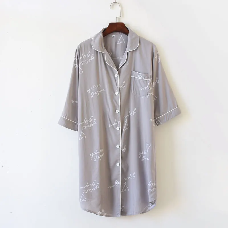 Горячая Распродажа, летние крутые ночные рубашки из вискозы, женская одежда для сна, Элегантная пижама с коротким рукавом, ночная рубашка, женская ночная рубашка