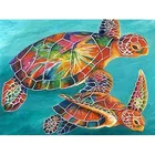 Алмазная живопись, мозаика в виде черепахи