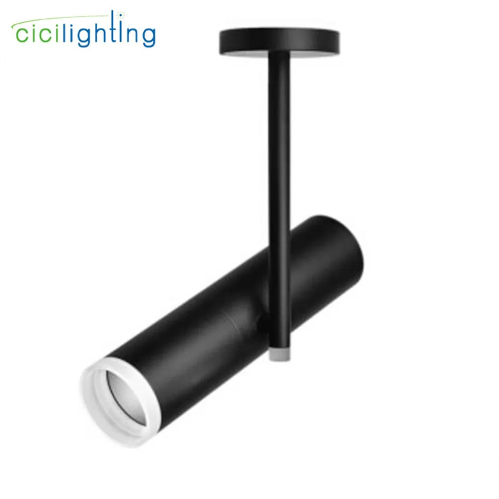 black ceiling light Современный светодиодный светильник COB светодиодный потолочный или рельсовый установленные прожекторы черно-белый магазин одежды скандинавский рельсовый светильник ing 5 Вт 7 Вт 10 Вт 12 Вт - Испускаемый цвет: black ceiling light