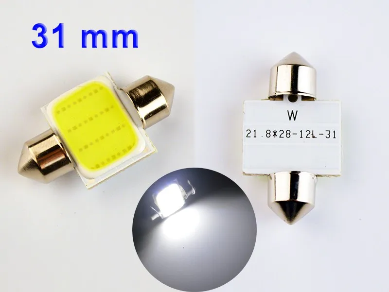 Фестон flytop COB 31 мм 36 мм 39 мм 42 мм светодиодный светильник 12 чипов C5W DC12V белого цвета автомобильный купольный светильник