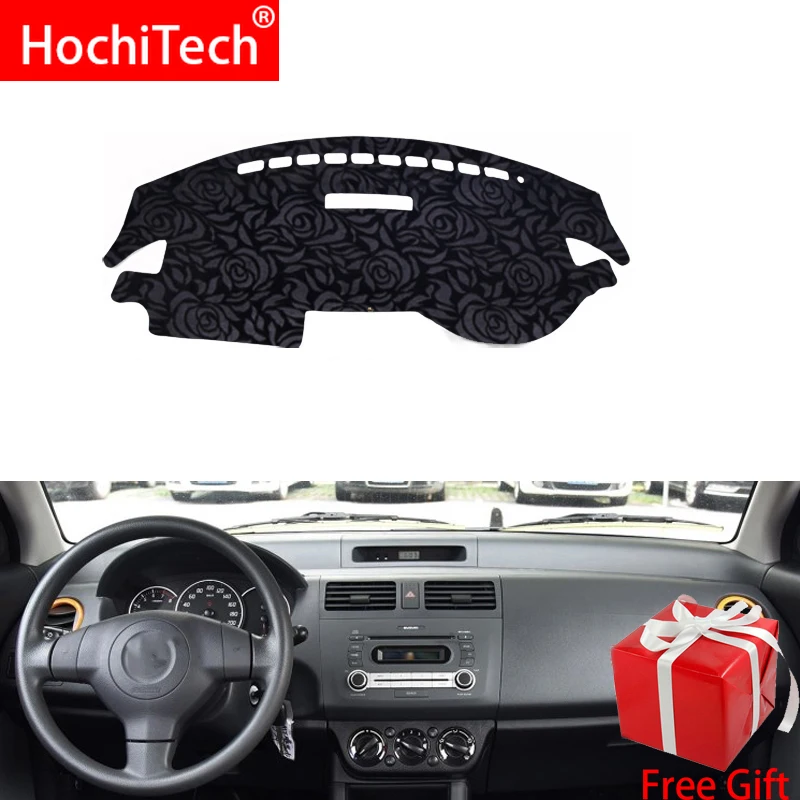 Нескользящий коврик для приборной панели с рисунком розы Накладка ковра