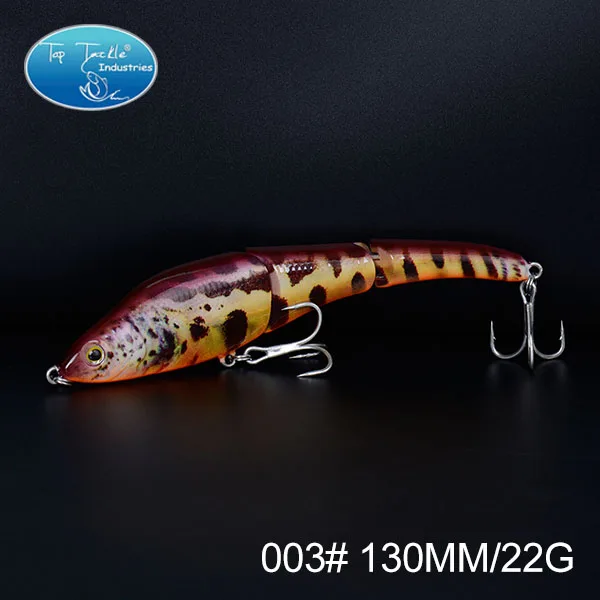 130 мм 22 г медленное погружение шарнирная приманка Swimbait 3 Сегменты Jerkbait приманка для рыбалки карандаш снасти - Цвет: 130mm 22g 003