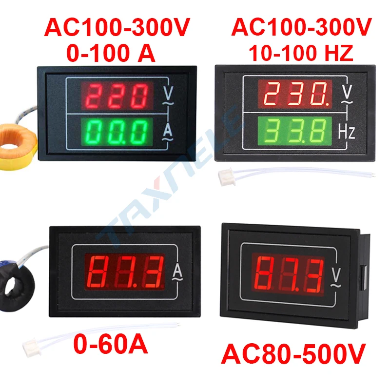 DL85 AC80-500V 100A 60A двойной дисплей Напряжение измеритель тока детектор частотомер Amperimetro светодиодный Вольтметр Амперметр измеритель переменного тока