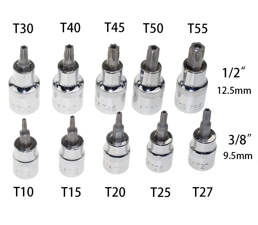 Девятый мир 29 шт. звезда набор мужской женский розетки с 1/" 3/8" 1/" Torx Sq привод бит авто инструменты для ремонта автомобиля