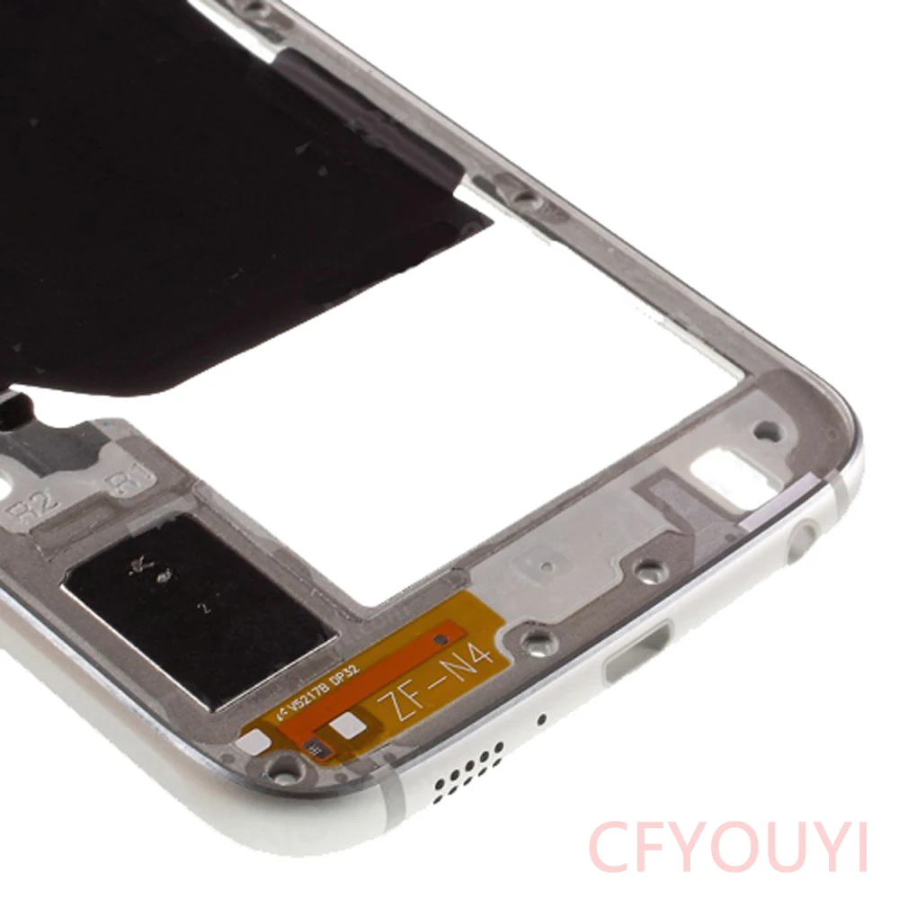 Для samsung Galaxy S6 G920 G920F средняя рамка Корпус пластина с частями с объективом камеры